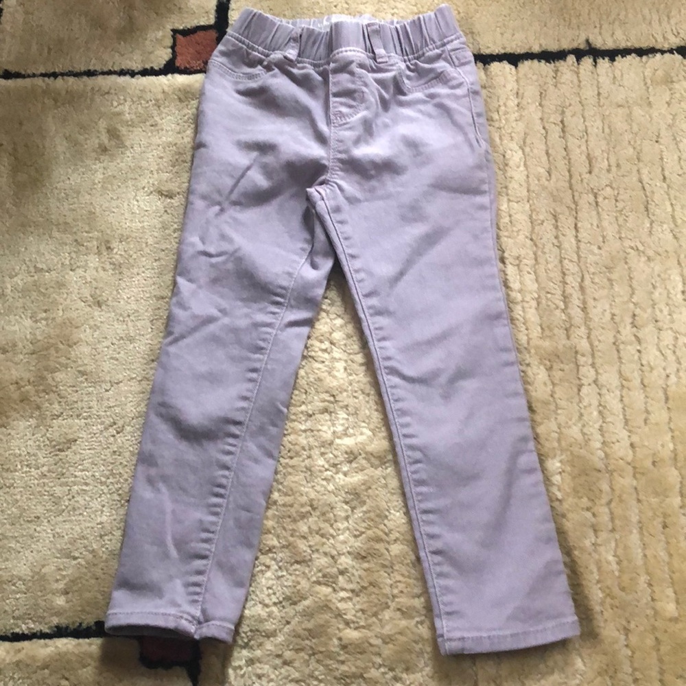 EUC Baby GAP Girls 5 Legging Jeans Light Lavender